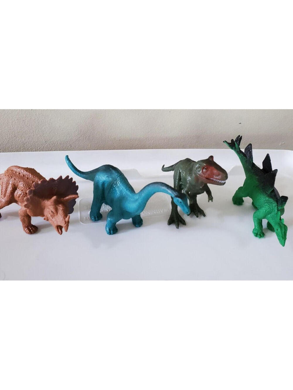 Dinosaur Action Figures Lot  Jurassic Fun with T-Rex, Triceratops 4 Sets Rare